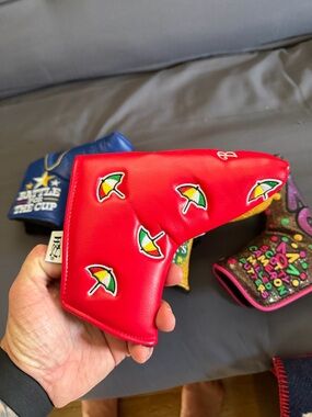 Bay Hill Red Umbrella Embroidered Putter Headcover